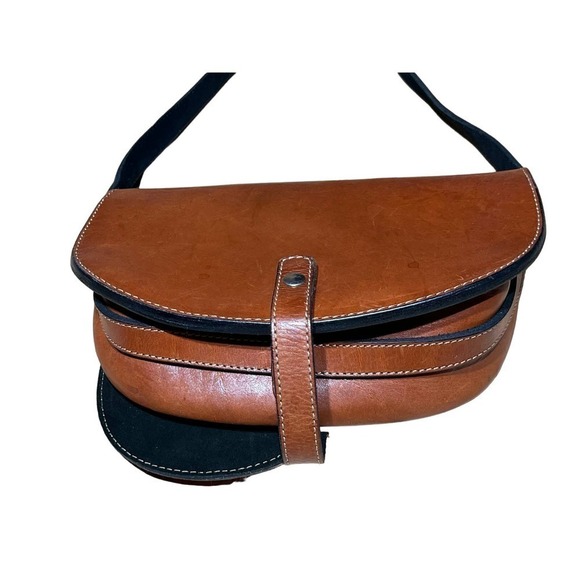 Marie Antoniette Genuine Leather Purse/Crossbody. Brown. Made in Argentina. - Picture 4 of 10